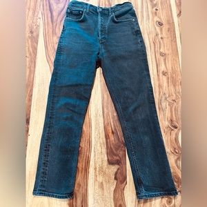 AGOLDE Riley High Rise Straight Jeans